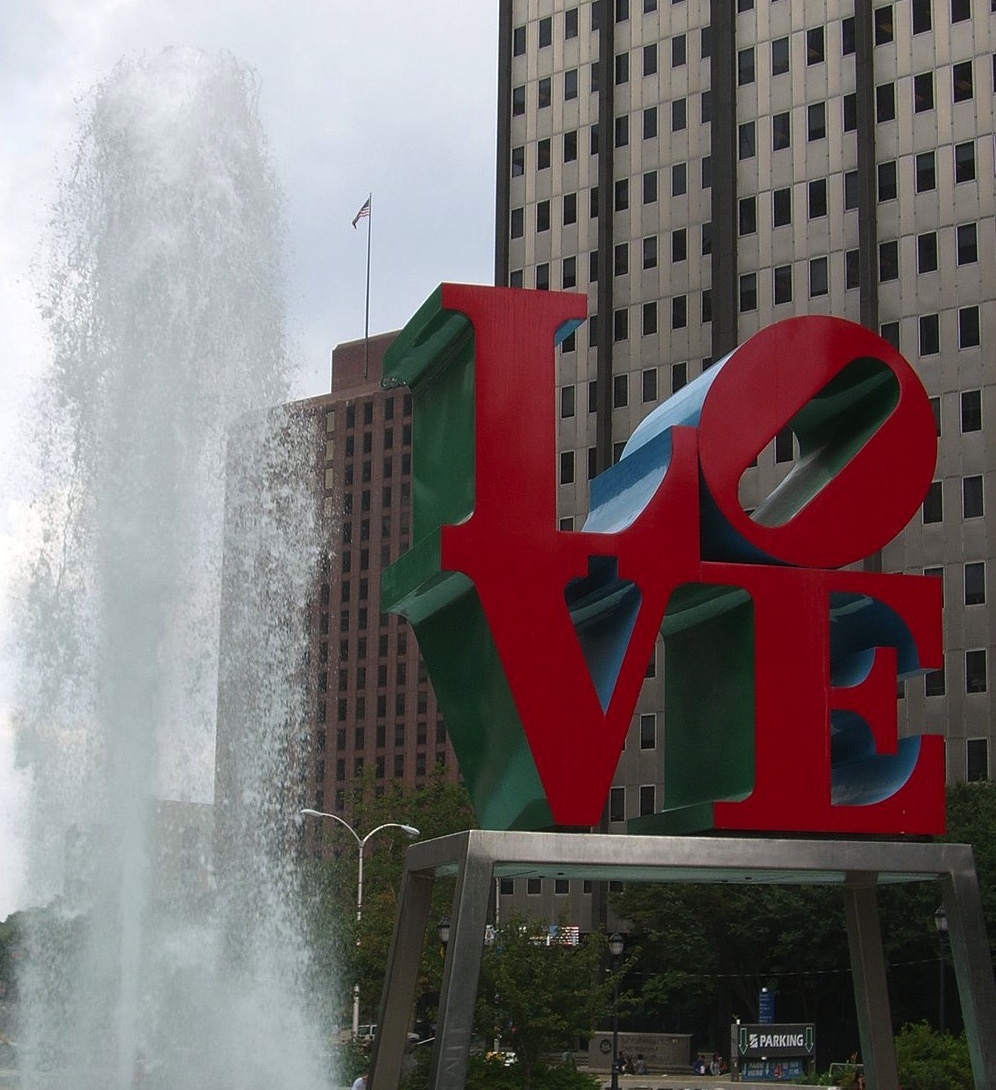 photo of LOVE statue in downtown Philadelphia