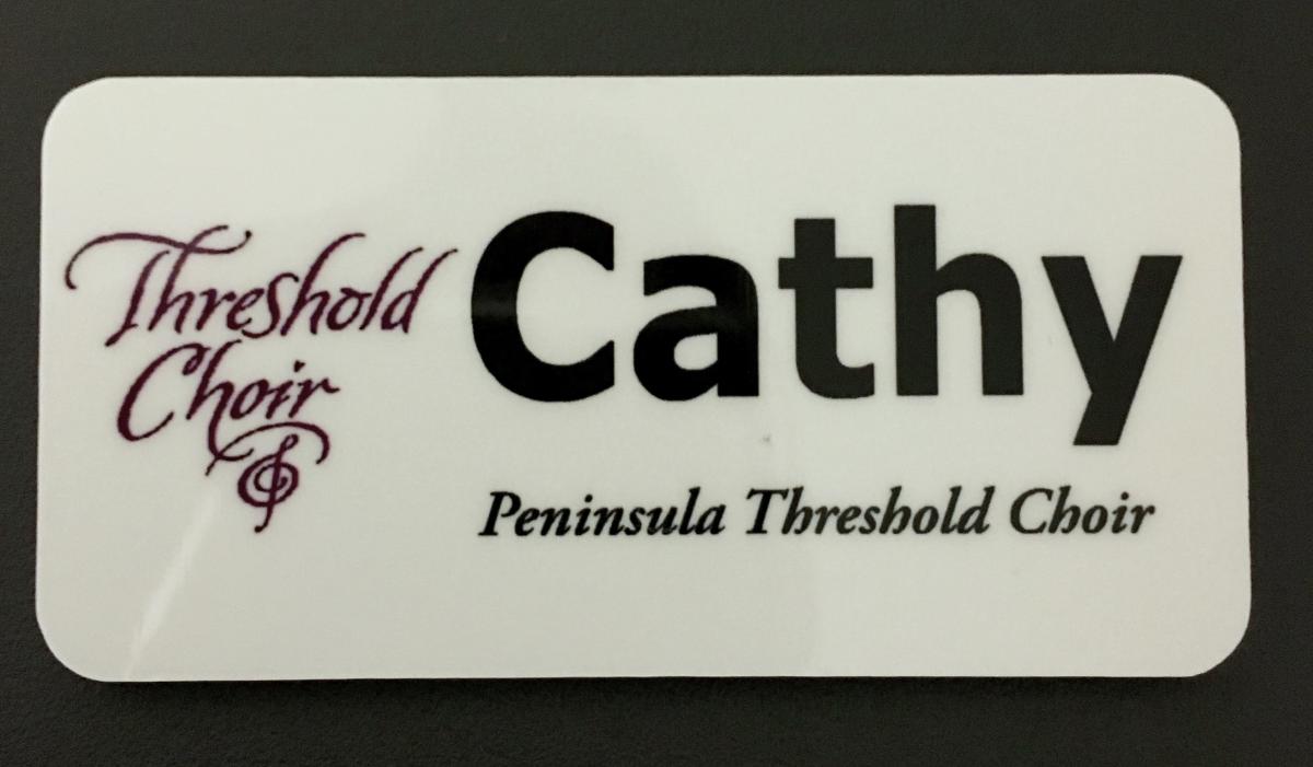 Printing or Ordering Name Tags Threshold Choir
