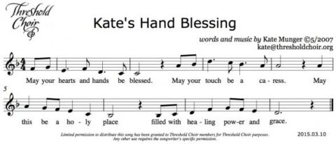 Kates Hand Blessing 20150310