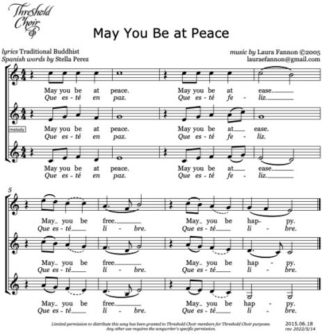 May You Be at Peace 20150618rev